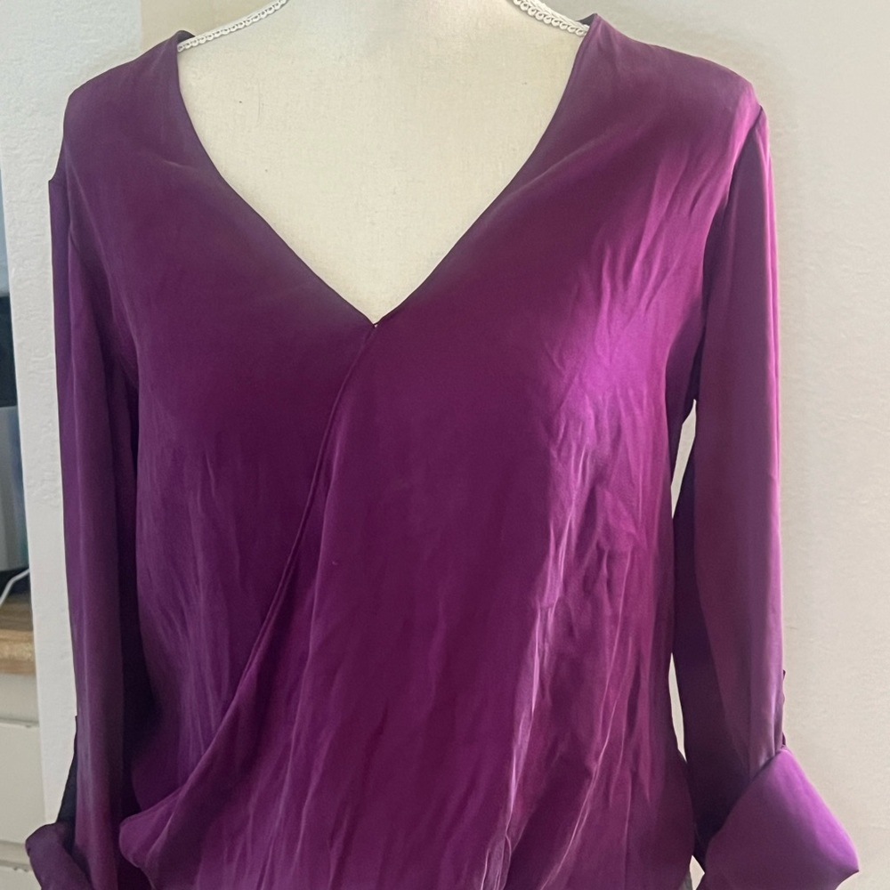 Alice +‎ Olivia Deep Purple Blouse
